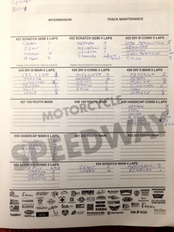 2019 Fast Fridays Speedway Program