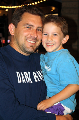 Josh and son Charlie Larsen
